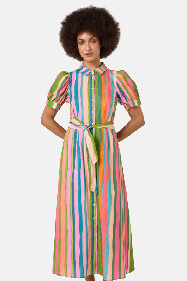 Gorman NZ - Stripes Print Shirt Dress - print