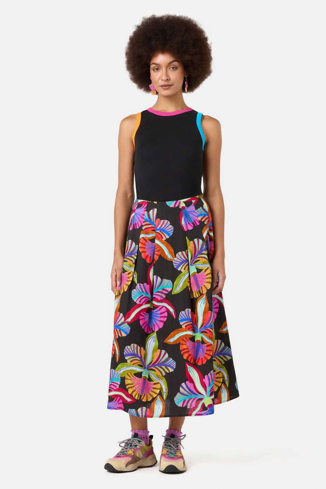 Gorman NZ - Orchid Printed Midi Skirt - print