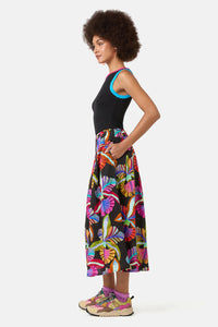 Gorman NZ - Orchid Printed Midi Skirt - print
