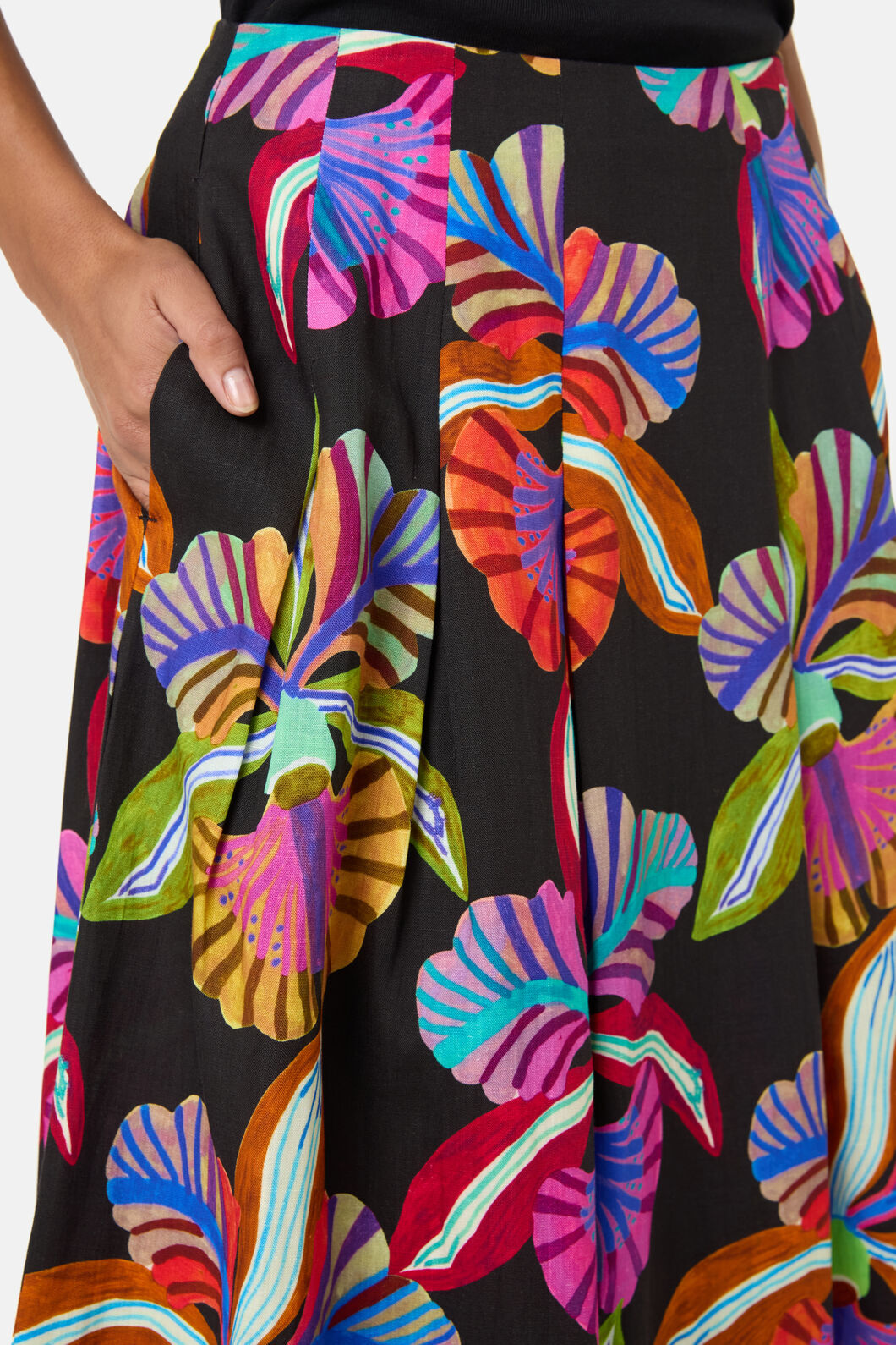 Gorman NZ - Orchid Printed Midi Skirt - print