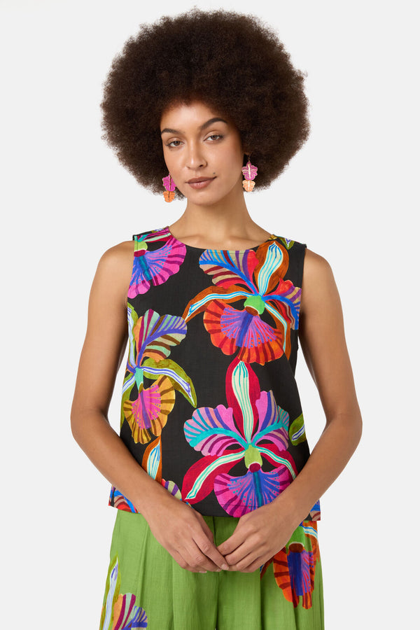 Gorman NZ - Orchid Printed Tank - print