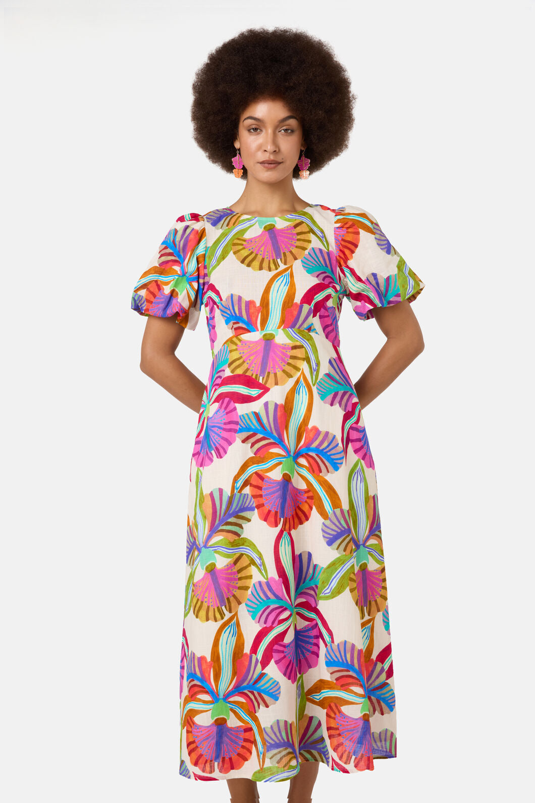 Gorman NZ - Orchid Midi Dress - print