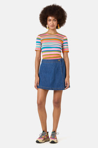 Gorman NZ - Stripes Fitted Tee - print