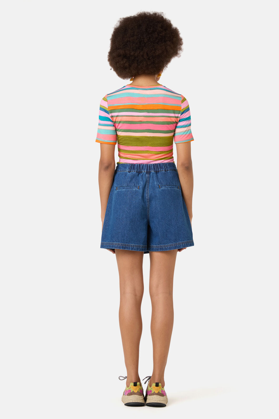Gorman NZ - Stripes Fitted Tee - print