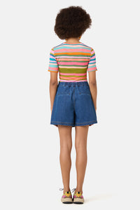 Gorman NZ - Stripes Fitted Tee - print