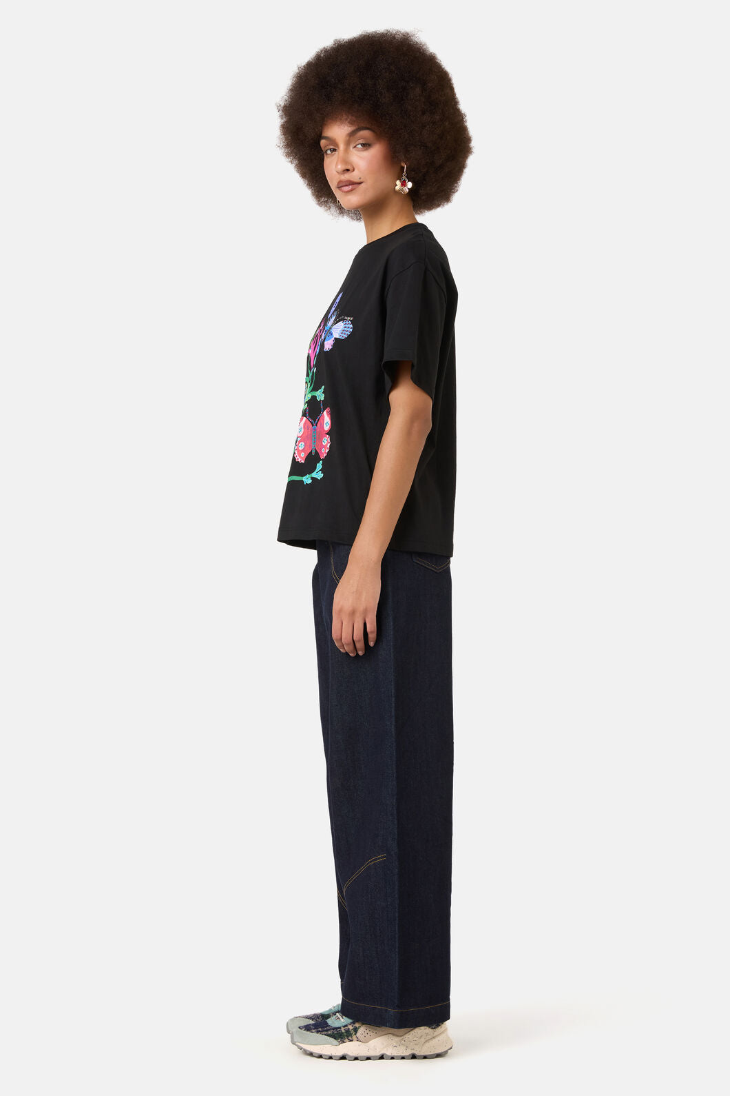 Gorman NZ - Mariposa Placement Oversized Tee - black