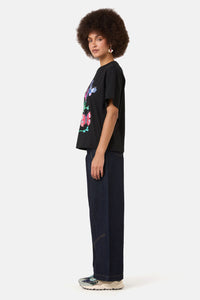Gorman NZ - Mariposa Placement Oversized Tee - black