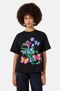 Gorman NZ - Mariposa Placement Oversized Tee - black