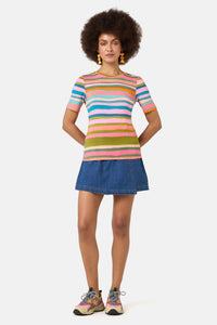 Gorman NZ - Charlotte Denim Skort - mid-blue