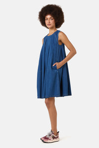 Gorman NZ - Charlotte Chambray Bubble Dress - chambray