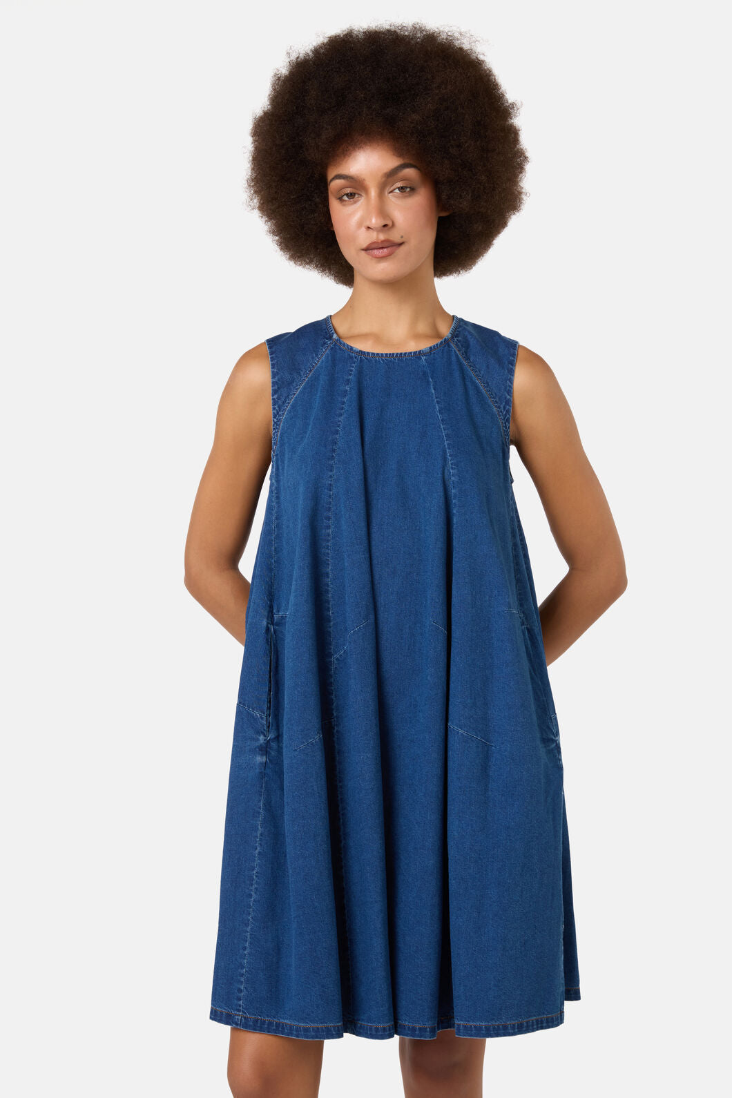 Gorman NZ - Charlotte Chambray Bubble Dress - chambray