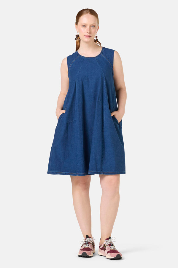 Gorman NZ - Charlotte Chambray Bubble Dress - chambray