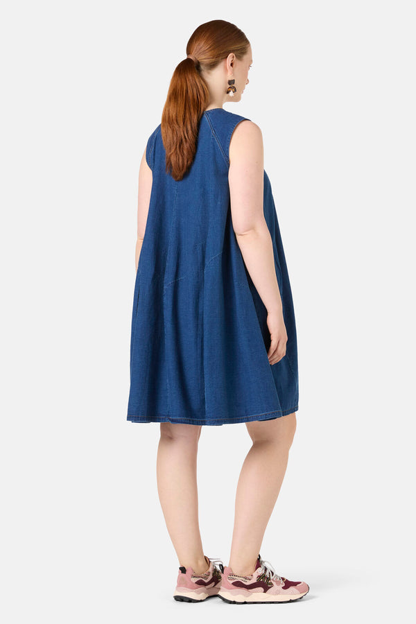 Gorman NZ - Charlotte Chambray Bubble Dress - chambray