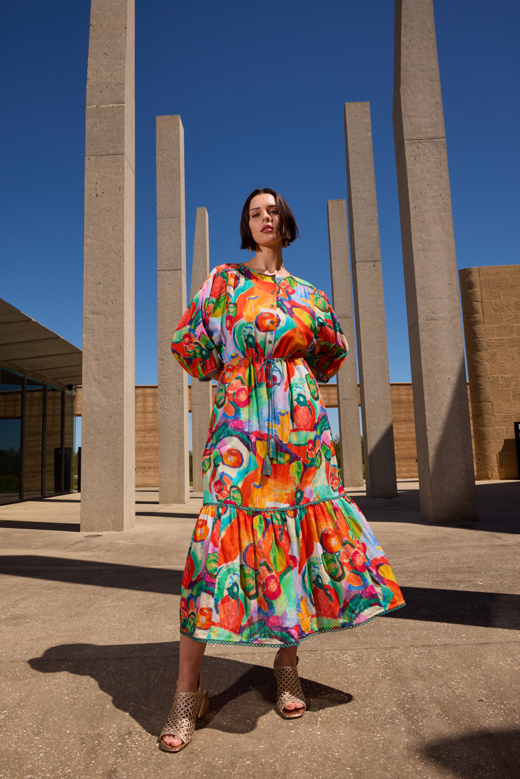 Gorman NZ - Tablescape Midi Dress - print