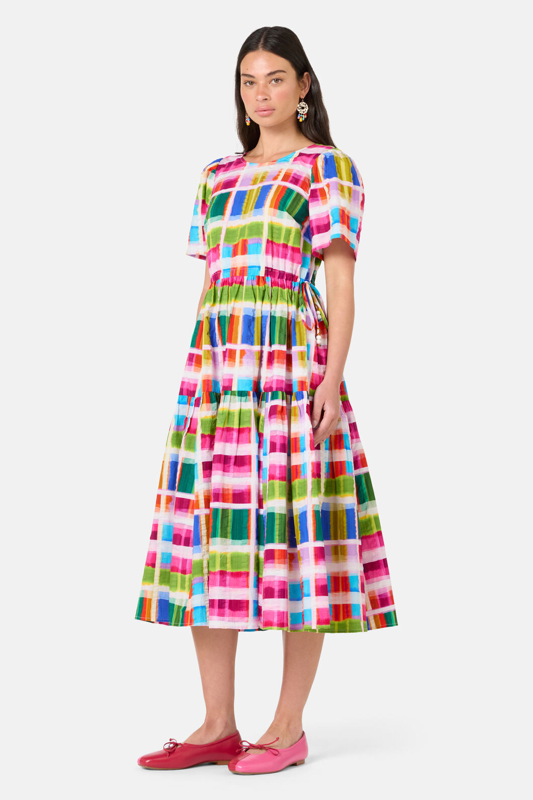 Gorman NZ - Paintbox Check Midi Dress - check