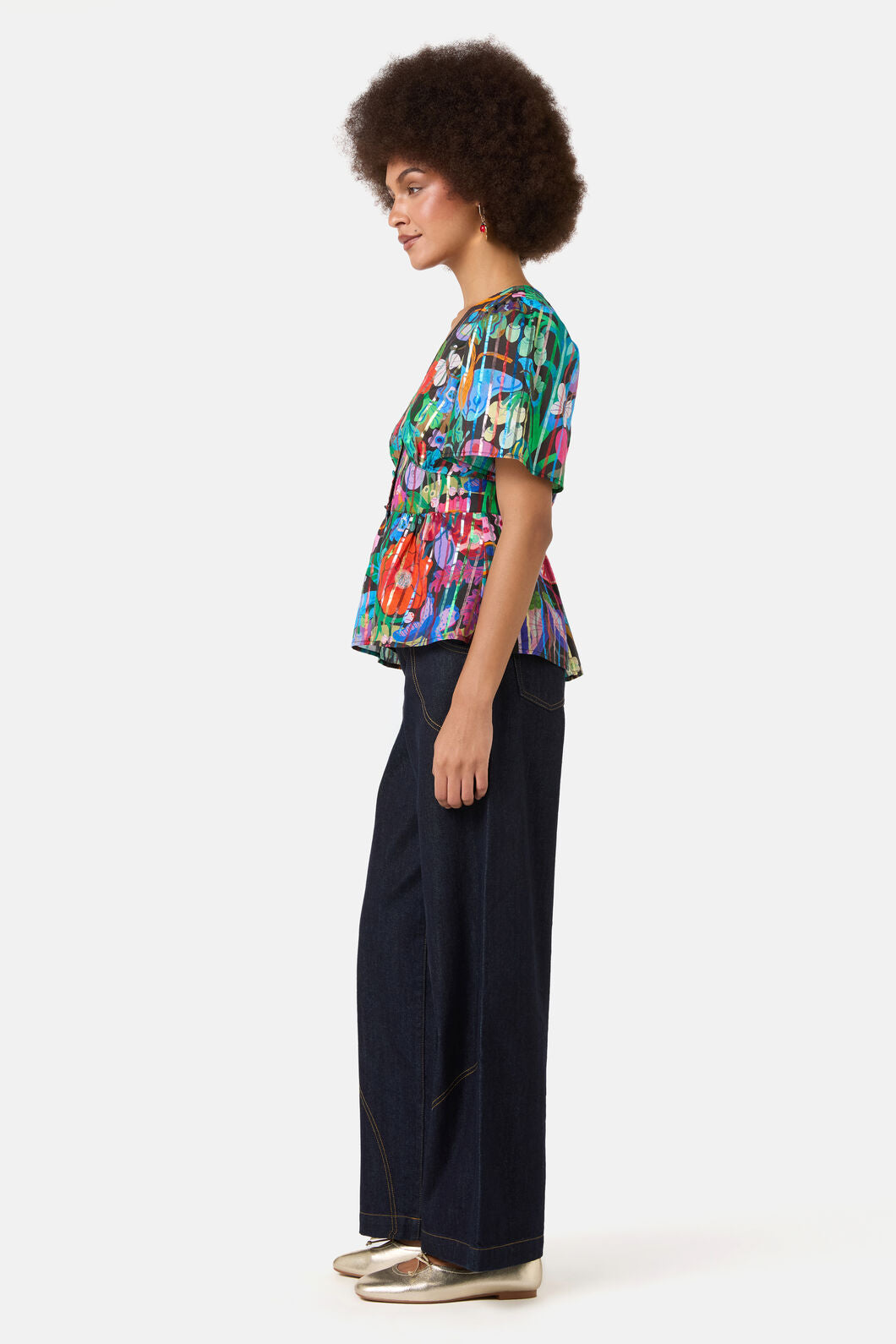 Gorman NZ - Mariposa Glitter Party Top - print