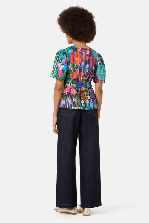 Gorman NZ - Mariposa Glitter Party Top - print