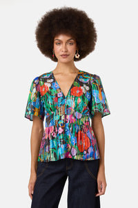 Gorman NZ - Mariposa Glitter Party Top - print