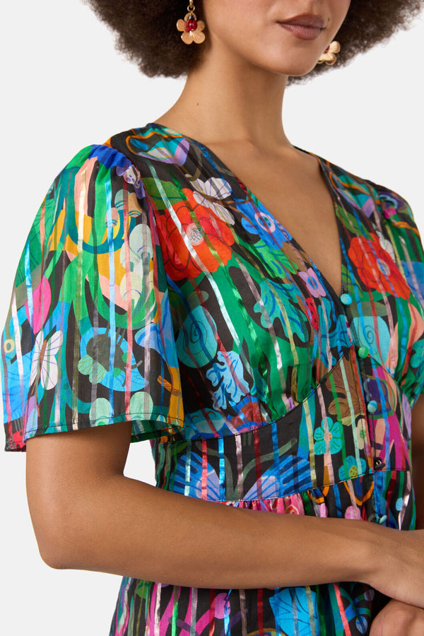 Gorman NZ - Mariposa Glitter Party Top - print