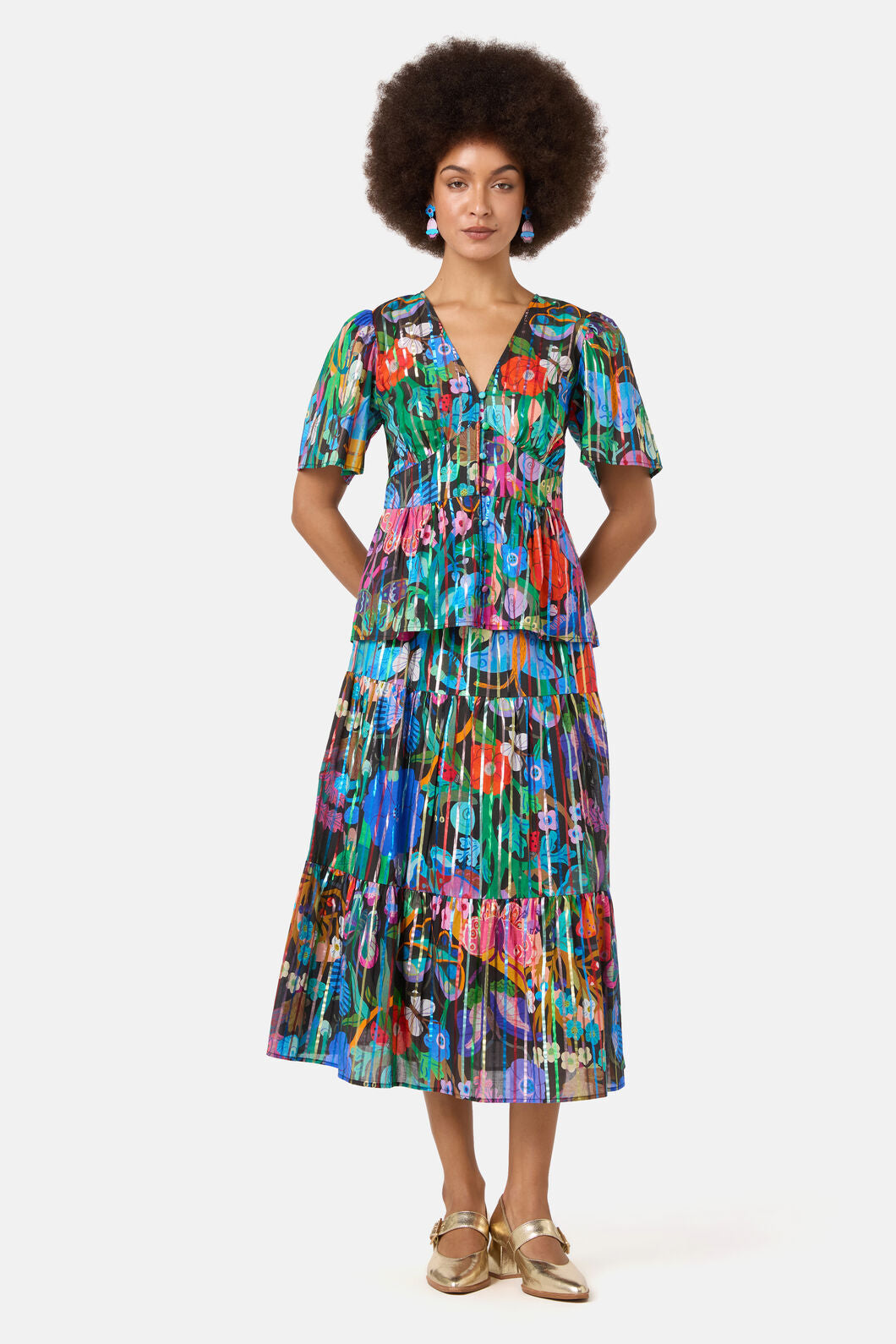 Gorman NZ - Mariposa Glitter Party Skirt - print