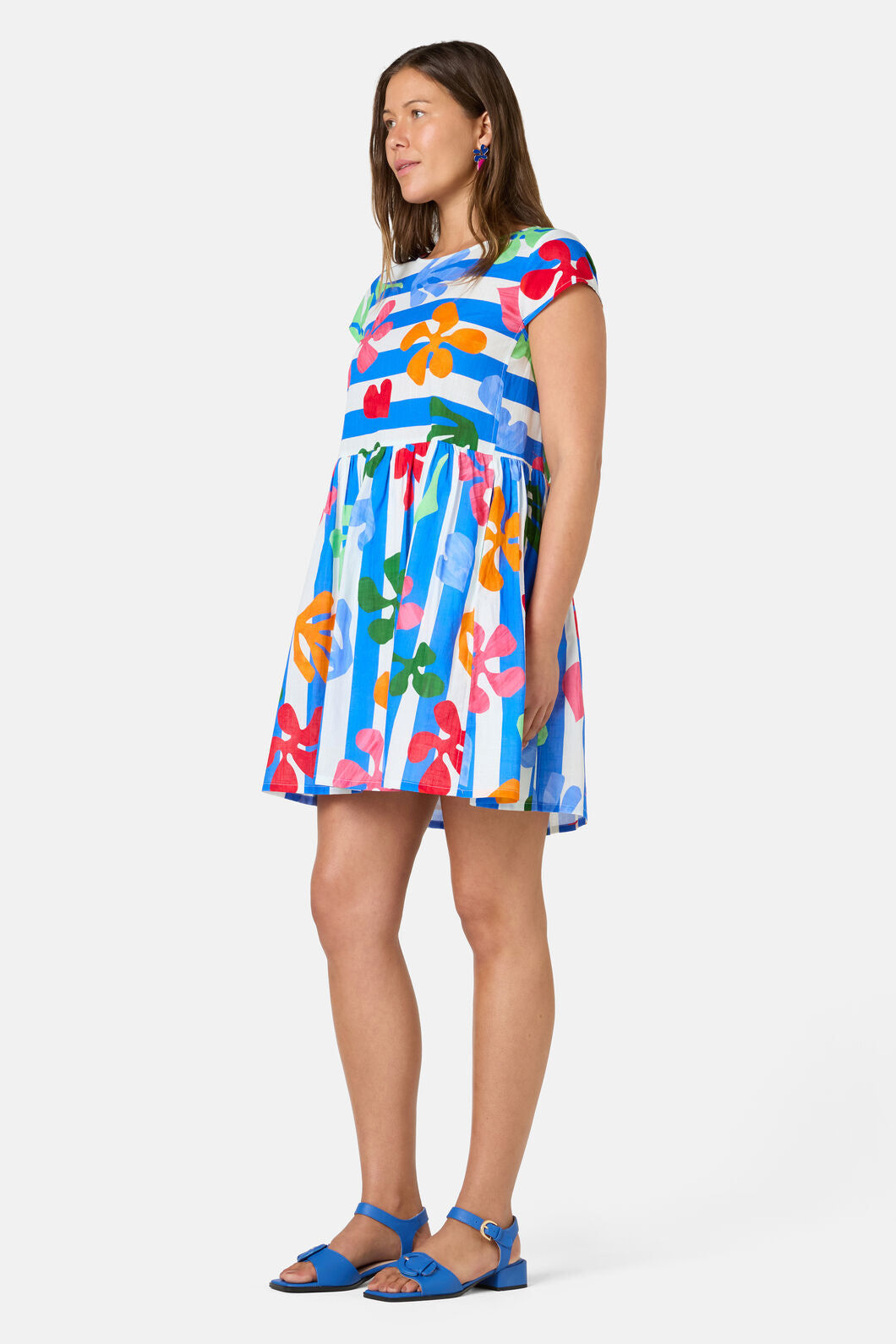 Gorman NZ - Paper Poetry Stripe Beach Dress - print
