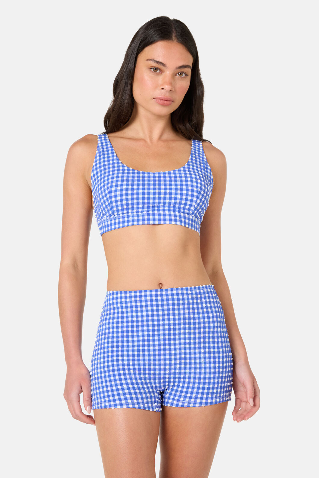 Gorman NZ - Gingham Bikini Top - blue