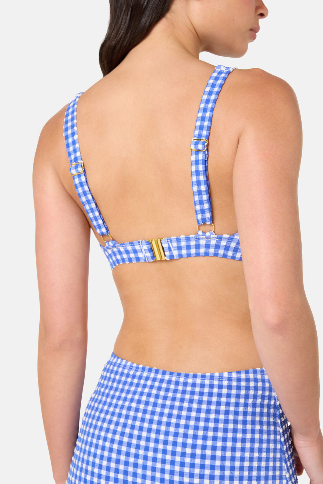 Gorman NZ - Gingham Bikini Top - blue