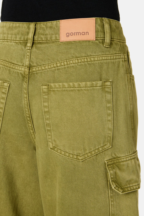 Gorman NZ - Cargo Denim Jean - green