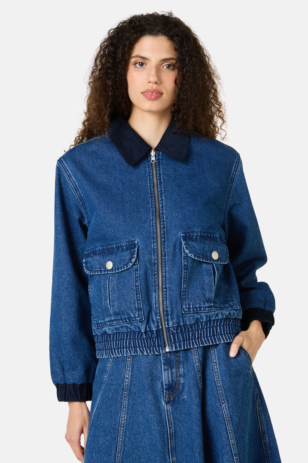 Gorman NZ - Molly Denim Jacket - mid-blue