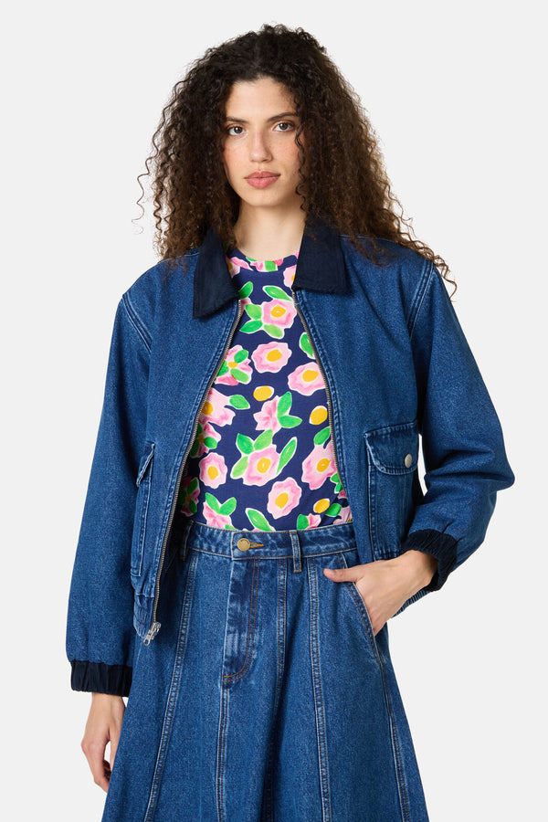Gorman NZ - Molly Denim Jacket - mid-blue
