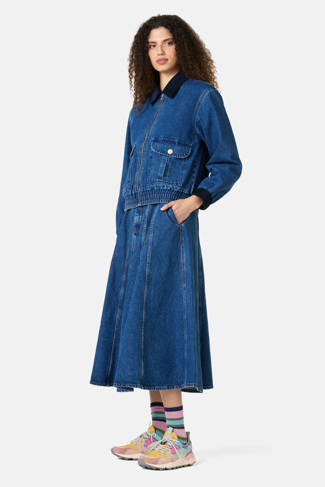 Gorman NZ - Molly Denim Jacket - mid-blue