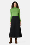 Gorman NZ - Clover Seersucker Midi Skirt - black
