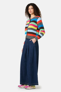 Gorman NZ - Jumble Stripe Cotton Cardigan - stripe