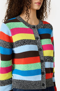 Gorman NZ - Jumble Stripe Cotton Cardigan - stripe
