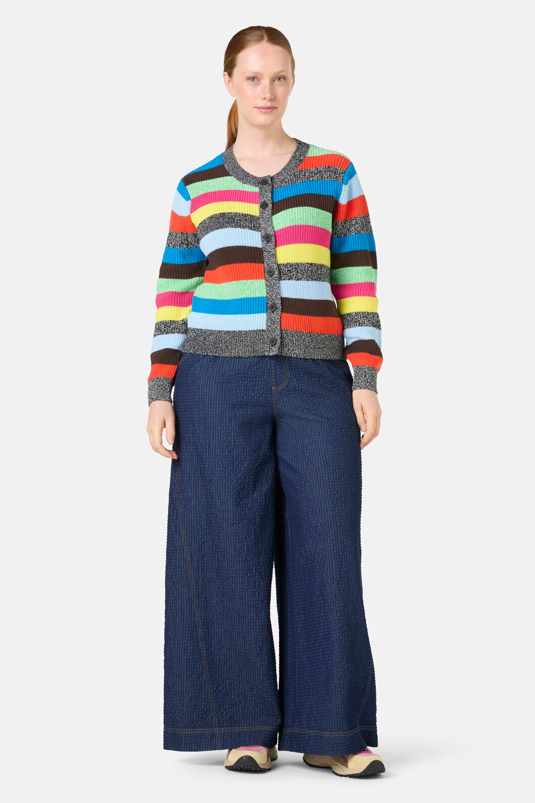 Gorman NZ - Jumble Stripe Cotton Cardigan - stripe