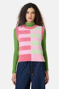 Gorman NZ - Linea Stripe Alpaca Vest - stripe
