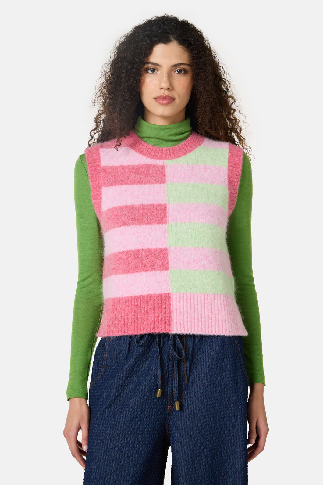 Gorman NZ - Linea Stripe Alpaca Vest - stripe