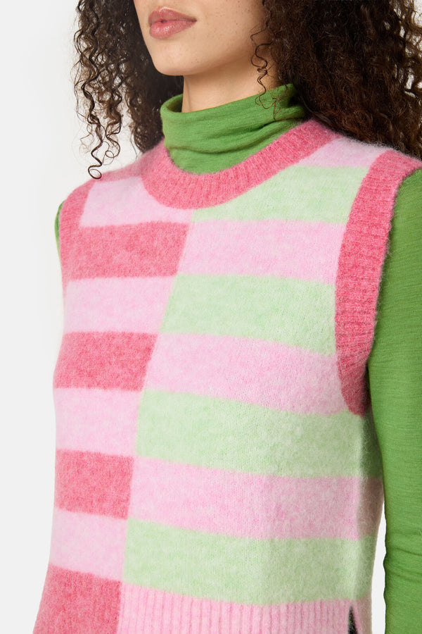 Gorman NZ - Linea Stripe Alpaca Vest - stripe