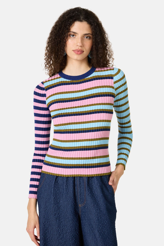 Gorman NZ - Stripe Lurex Knit Top - stripe