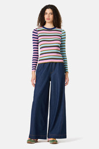 Gorman NZ - Stripe Lurex Knit Top - stripe