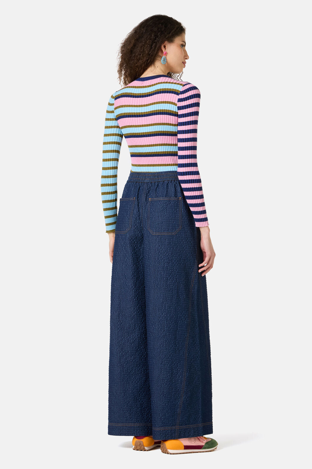 Gorman NZ - Stripe Lurex Knit Top - stripe