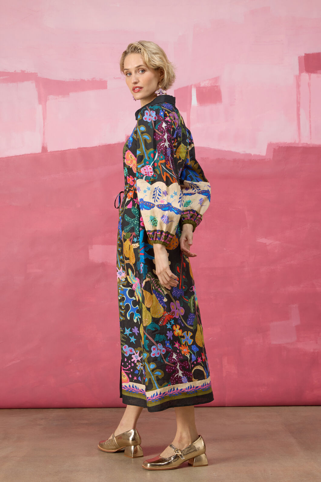 Gorman NZ - Beetlemania Long Dress - print