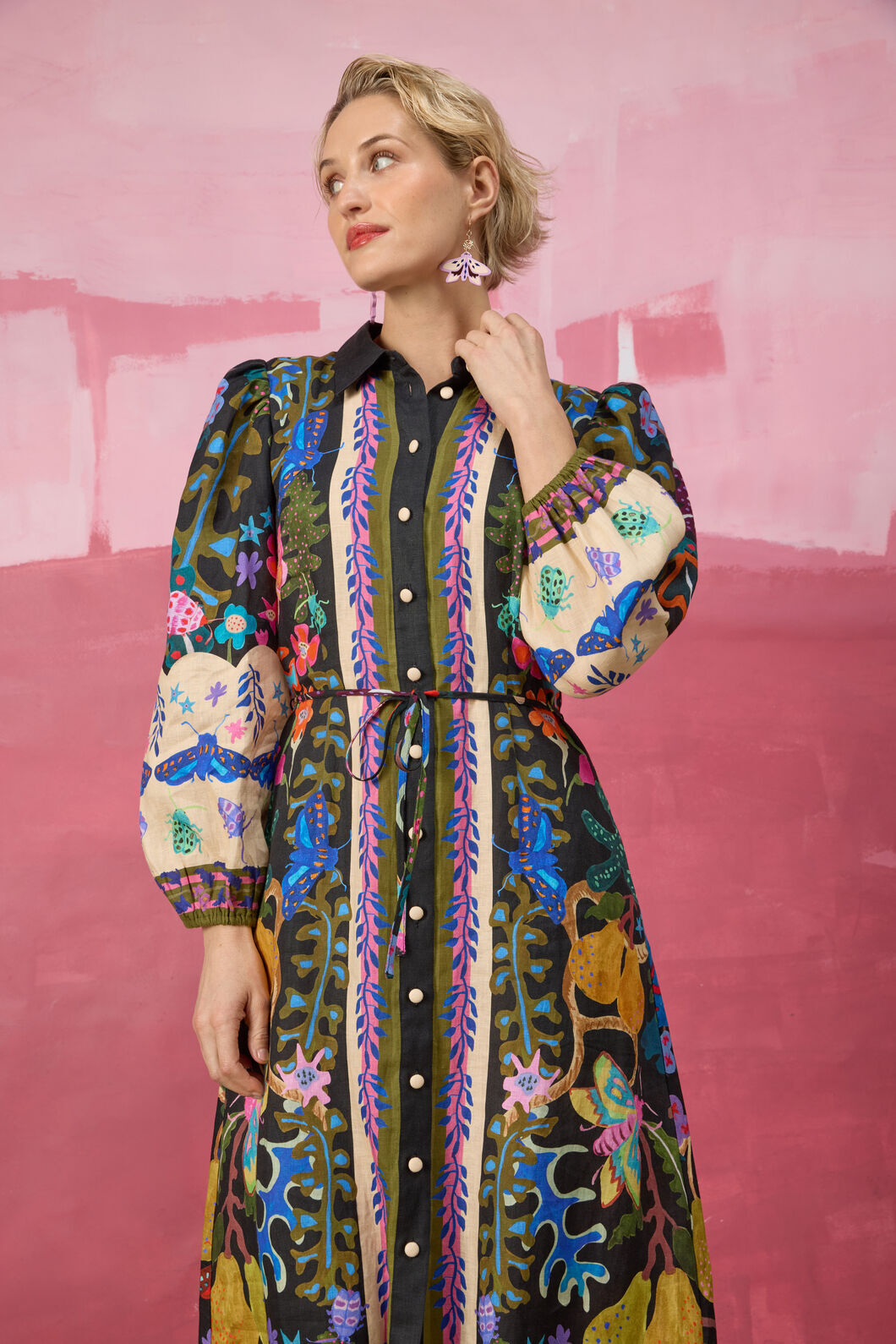 Gorman NZ - Beetlemania Long Dress - print