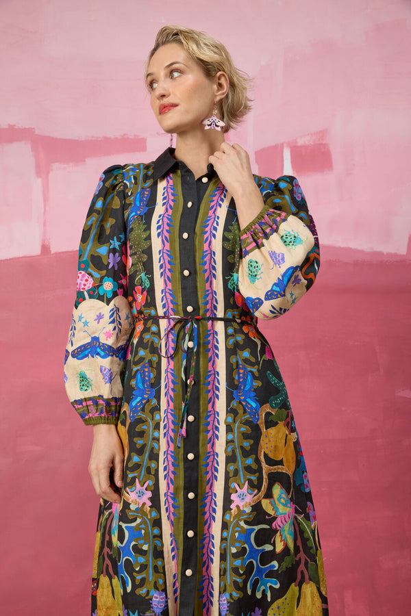 Gorman NZ - Beetlemania Long Dress - print