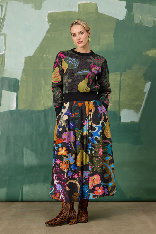 Gorman NZ - Beetlemania Midi Skirt - print