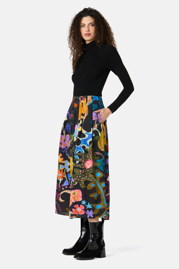 Gorman NZ - Beetlemania Midi Skirt - print