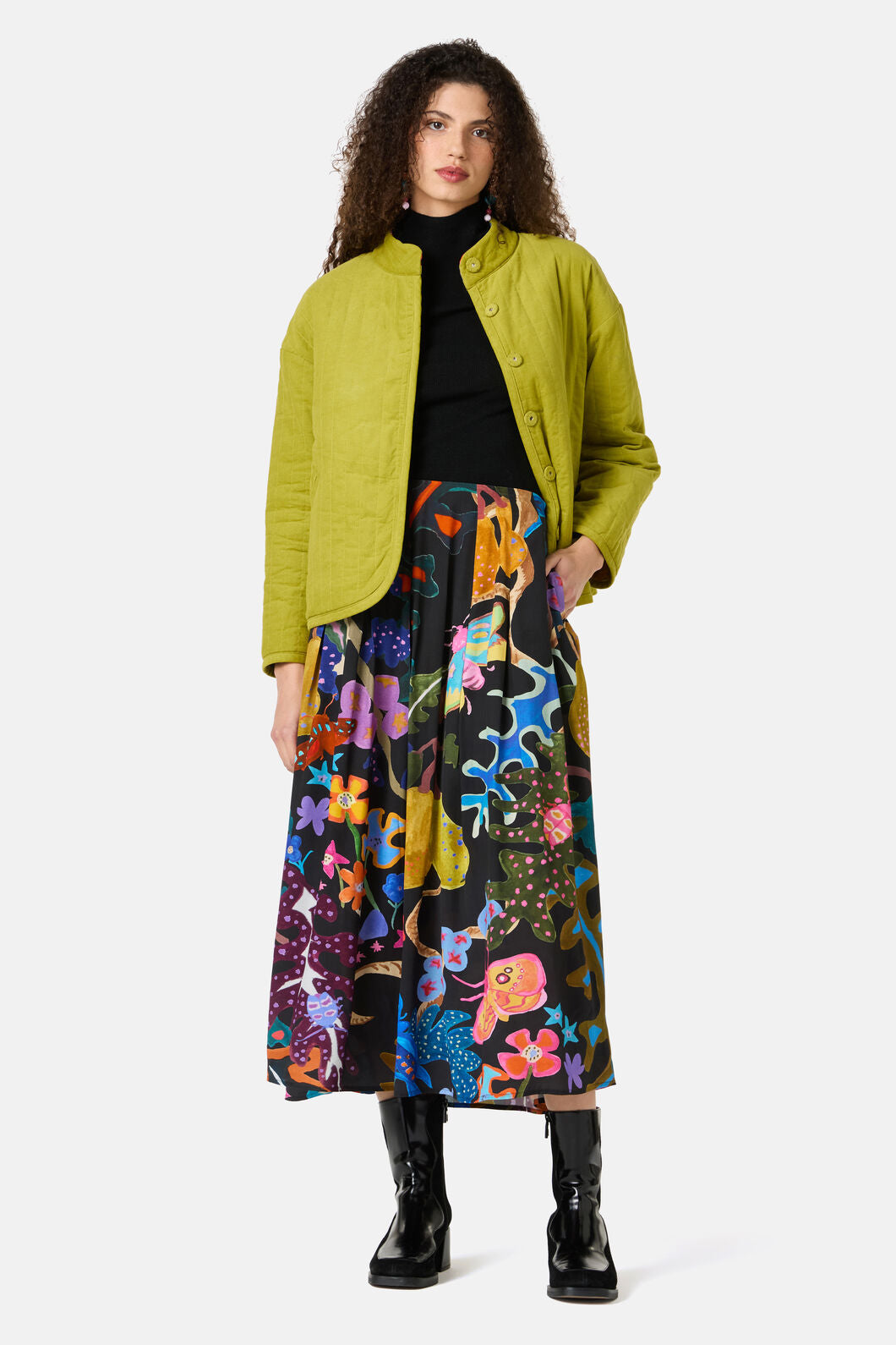 Gorman NZ - Beetlemania Midi Skirt - print