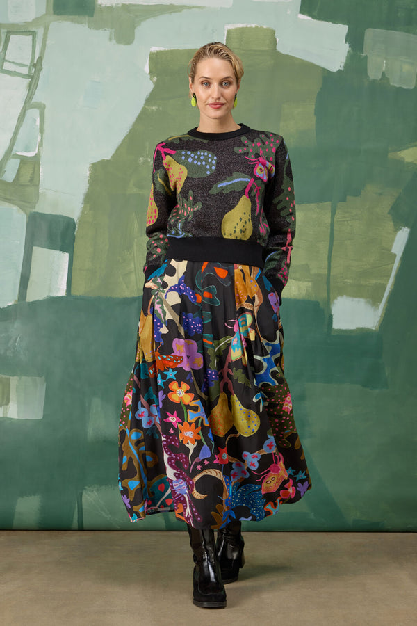 Gorman NZ - Beetlemania Midi Skirt - print