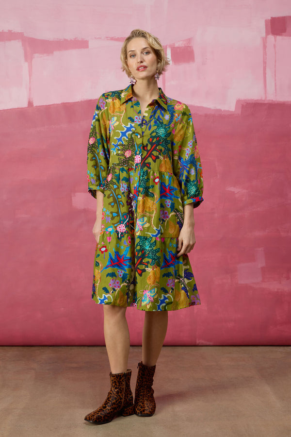 Gorman NZ - Beetlemania Smock Dress - print