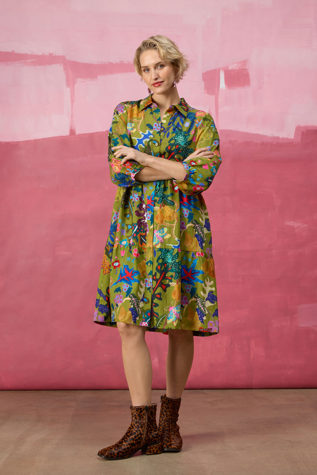 Gorman NZ - Beetlemania Smock Dress - print